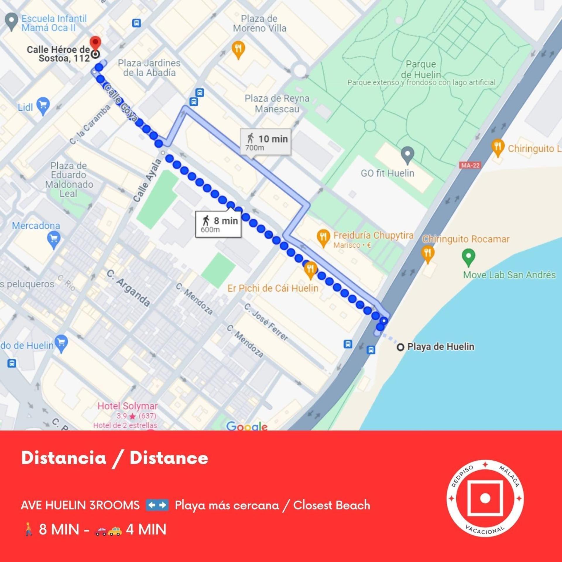 Ave Huelin 3Rooms Alojamiento Con Parking Y Ac Málaga Eksteriør billede